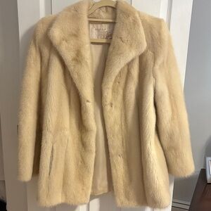 Bifano’s Cream Mink Fur Jacket - Luxury Coat